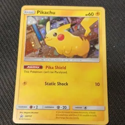 Pokemon TCG Pikachu SM157 SM Black Star Promos Holo Promo English 2018 HP 60 - Image 1