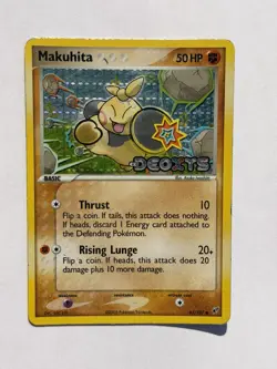 Makuhita - 65/107 EX Deoxys 2005 - Stamped Reverse Holo - Pokemon TCG - Image 1