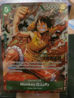 One Piece TCG Monkey D. Luffy P-135 Winner Stamp OP16 Pre-Release Promo - Image 1