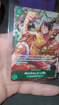 One Piece TCG Monkey D. Luffy P-135 Winner Stamp OP16 Pre-Release Promo - Image 2