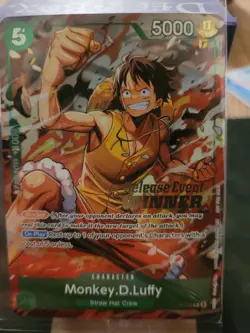 One Piece TCG Monkey D. Luffy P-135 Winner Stamp OP16 Pre-Release Promo - Image 3