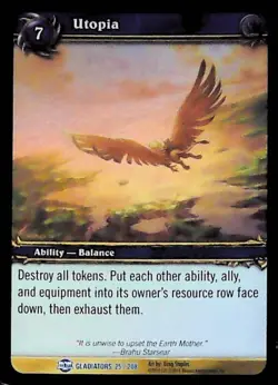 World of Warcraft TCG Utopia (Foil) - Blood of Gladiators 25/208 - Image 1