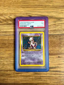 Pokemon PSA 7 NM 1999 Mewtwo Shadowless Base Set Holo Card - Image 1