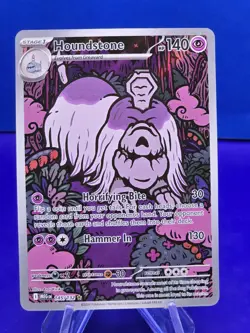 Pokemon TCG Houndstone Illustration Rare Card 145/132 Mega Evolutions Near Mint - Image 1