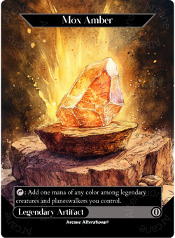 Mox Amber - Full Art Altered Art Custom Proxy Cards - Image 1