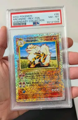 Arcanine 36/110 - Legendary Collection *PSA 8 - NM-MT* Reverse Holo Pokemon Card - Image 4