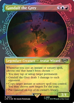 MTG - Gandalf the Grey - Surge Foil - Showcase - Lord of the Rings - Magic - Image 1
