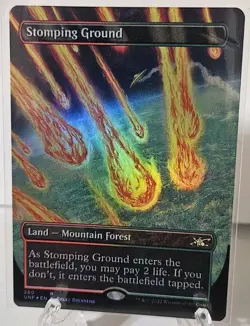 Wizards of the Coast MTG Unfinity Stomping Ground 280 Borderless Foil Rare EN - Image 3