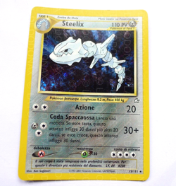 VECCHIA carta pokemon VINTAGE HOLO STEELIX 15 111 ITA 2001 - Image 1