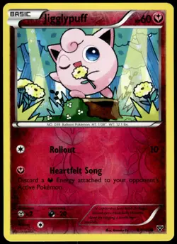 Jigglypuff 87/146 XY Reverse Holo Common LP Pokemon 2014 - Image 1