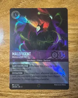 ENCHANTED Maleficent Mistress Of All Evil 209/204 Disney Lorcana INKLANDS - Image 1