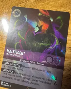 ENCHANTED Maleficent Mistress Of All Evil 209/204 Disney Lorcana INKLANDS - Image 2