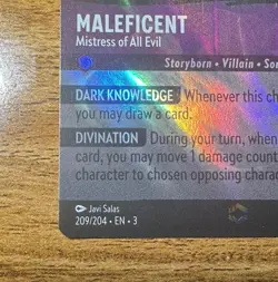 ENCHANTED Maleficent Mistress Of All Evil 209/204 Disney Lorcana INKLANDS - Image 3