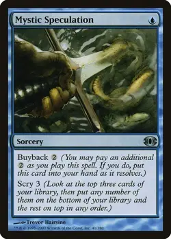 Mystic Speculation SP Future Sight MTG Magic The Gathering Blue English Card - Image 1