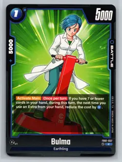 Bulma FB01-057 C Activate Main Battle Card Dragon Ball Super TCG - Image 1