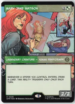 Mary Jane Watson (Borderless) 229 Marvel's Spider-Man MTG Foil NM - Image 1