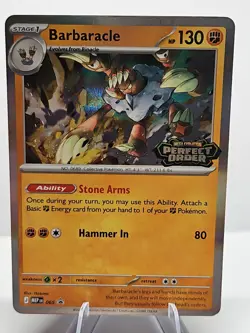 Barbaracle 065 Holo Promo Rare Mega Evolution Perfect Order Pokemon Card NM - Image 1