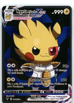 Pokemon Pikachu Poncho Cosplay - Vegeta Pikachu VCOS 001/055 - Fan Art Non TCG - Image 1