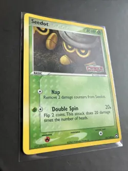 Pokemon TCG Seedot EX Power Keepers 60/108 Reverse Holo Stamped NM-LP - Image 2