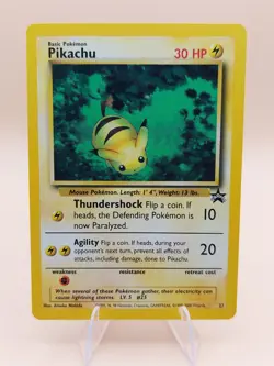 Pikachu Pokemon Black Star Promo #27 WOTC 2000 - Image 1