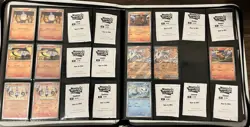 Pokemon TCG White Flare Master Set 34% Partially Complete Vault X SV 10.5 Binder - Image 4