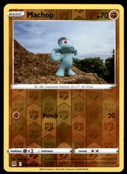 Machop 086/196 Common Lost Origin Pokemon Reverse Holo Lightly Played Yuka Morii - Image 1