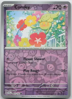 Comfey 063/142 Reverse Holo SV07: Stellar Crown NM Pokemon TCG - Image 1