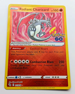 Radiant Charizard 011/078 Pokemon GO Holo NM/M - Image 1