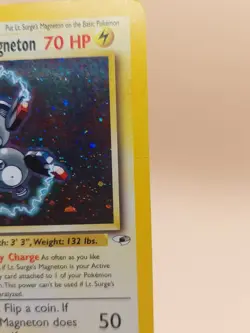 Lt. Surge's Magneton 1st Edition Gym Challenge Holo Rare 8 Pokemon - 2000 SWIRL - Image 2