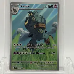 Pokemon TCG Black Bolt Golurk #123/086 Illustration Rare LP - Image 1