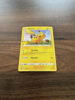 Pokemon TCG Pikachu Sword & Shield Promo Basic Holo English 25th NM - Image 2