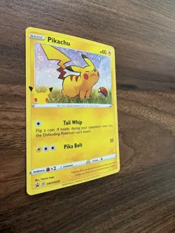 Pokemon TCG Pikachu Sword & Shield Promo Basic Holo English 25th NM - Image 3