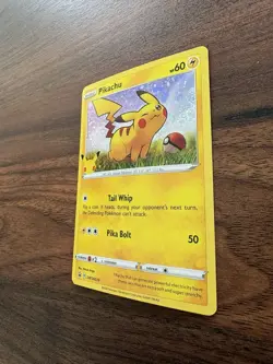 Pokemon TCG Pikachu Sword & Shield Promo Basic Holo English 25th NM - Image 4