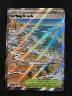 Surfing Beach 114/086 ME04: Chaos Rising NM Pokemon TCG Ultra Rare - Image 1