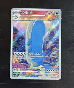 Pokemon TCG Wailord 162/159 Sv09 Journey Together Illustration Rare FA Holo EN - Image 1
