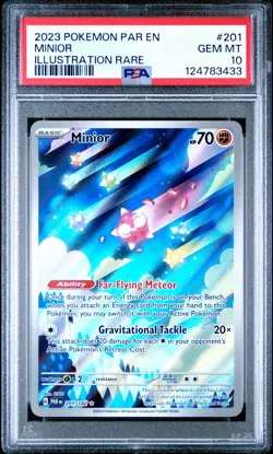 2023 POKEMON PAR EN-PARADOX RIFT ILLUSTRATION RARE #201 MINIOR PSA 10 - Image 1