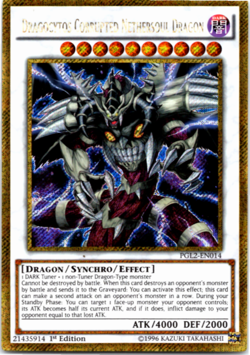 Dragocytos Corrupted Nethersoul Dragon - PGL2-EN014 - Gold Secret Rare Yugioh - Image 1