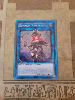 YUGIOH SUMMON SORCERESS BLMM-EN157 SECRET 1ST ED NM - Image 1