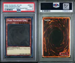 YuGiOh Dark Magician Girl Ghost Rare GFP2-EN177 1st Edition PSA 9 Mint - Image 3