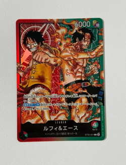 Luffy & Ace ST30-001 L Start Deck EX Luffy & Ace ONE PIECE Card Japanese - Image 1