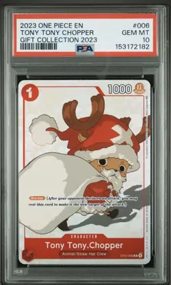 2023 One Piece Tony Tony Chopper Gift #006 PSA 10 GEM MINT - Image 1
