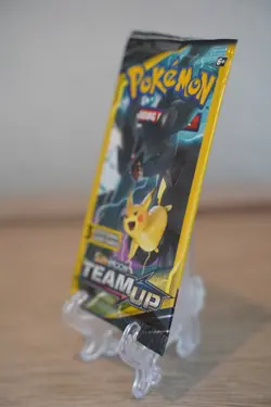 7.79g Pokemon TCG Team Up Mini Booster Pack 3 Card Reshiram Pikachu Art Sealed - Image 4