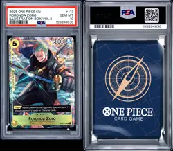 Roronoa Zoro (Illustration Box Vol.3) OP07-113 One Piece Promotion Cards PSA 10 - Image 3