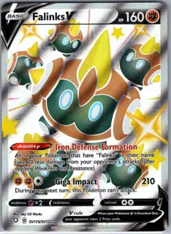 Falinks V SV115/SV122 Shining Fates: Shiny Vault - Pokemon Card - NM - Image 1