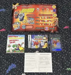 Guilmon BS-1 2002 D-Tector Promo Card Nintendo GBA Digimon Battle Spirit Booklet - Image 1