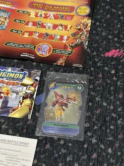 Guilmon BS-1 2002 D-Tector Promo Card Nintendo GBA Digimon Battle Spirit Booklet - Image 3