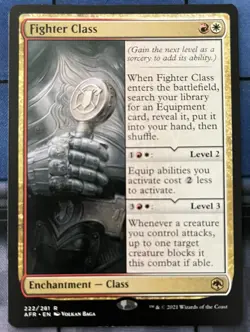 FIGHTER CLASS 222 Adventures In Forgotten Realms MTG Magic NM - Image 1