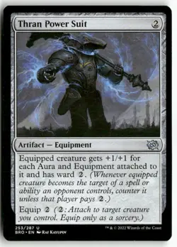 Thran Power Suit 253 Uncommon The Brothers' War Magic: The Gathering LP - Image 1
