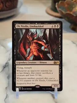 MTG Ob Nixilis, Unshackled Core Set 2015 (M15) Regular Light Play - Image 1