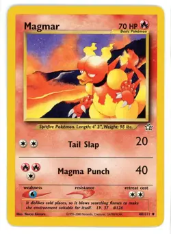 Magmar 40/111 Neo Genesis Pokemon Card - Image 1